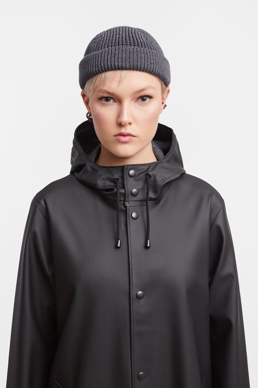 Stutterheim Stockholm Lang regnjakke svart unisex