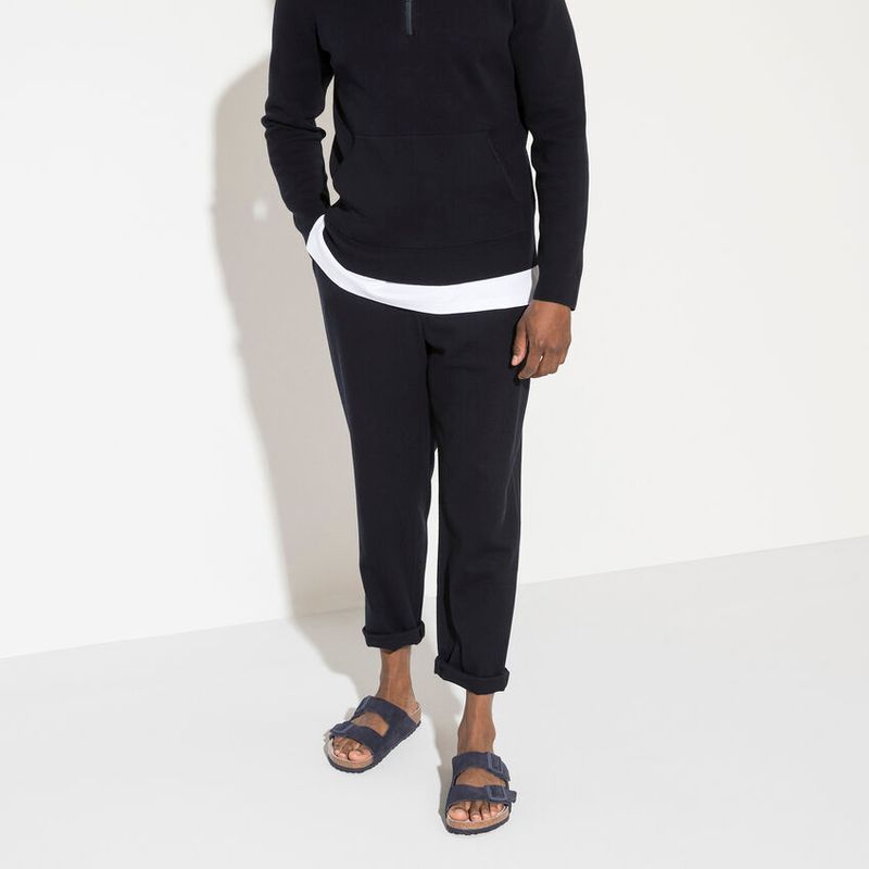 Birkenstock Arizona SFB midnight blå semsket skinn smal myk