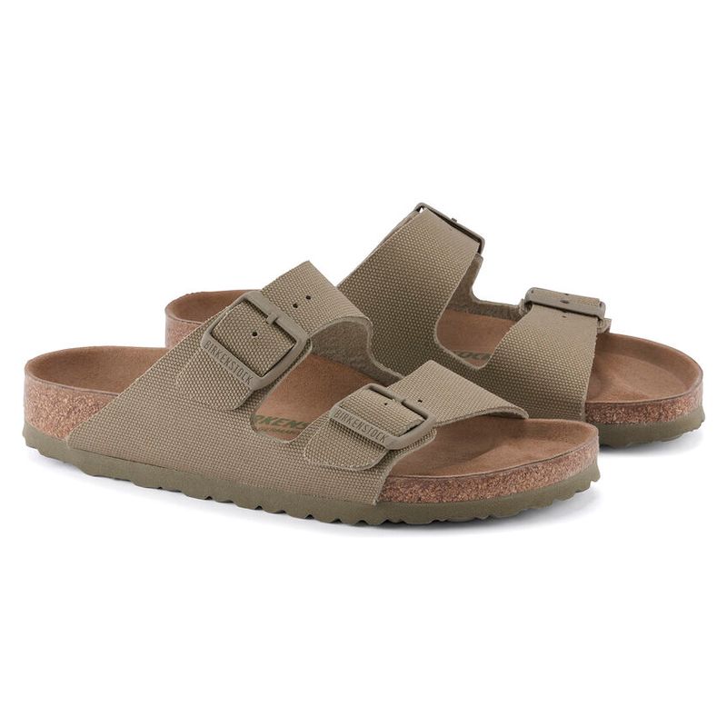 Birkenstock Arizona Vegan textile Faded Khaki smal