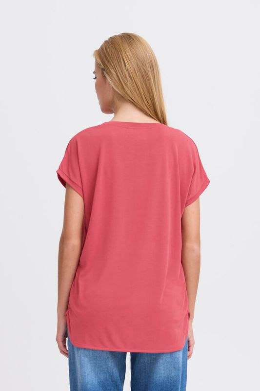 Ichi SS4 T-shirt Holly Berry Red